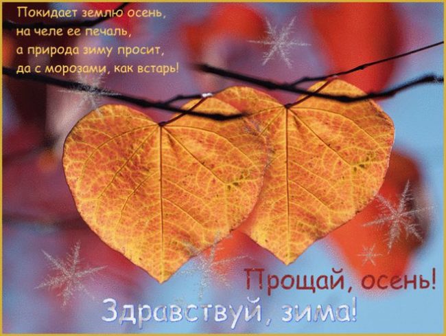 Поздравления с Последним днём Осени 30 Ноября 2023 - 2024