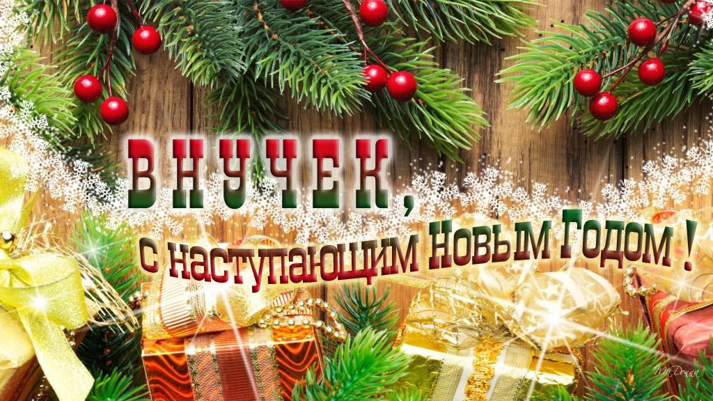 Внучек, с наступающим Новым Годом!