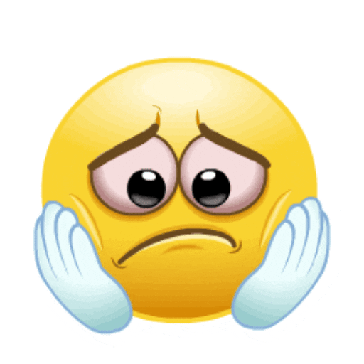 Анимированный грустный жёлтый смайл (стикер). Анимированный грустный жёлтый смайл (стикер).