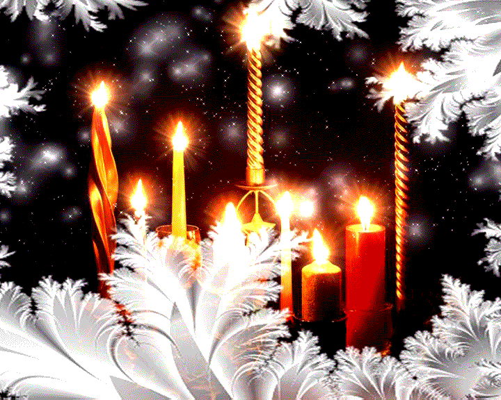 Рождественские свечи анимация Рождественские свечи анимация
