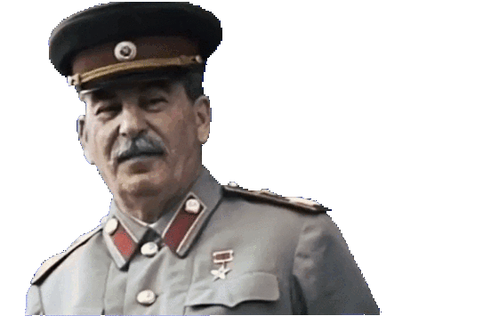 Анимация Сталин на прозрачном фоне для сайта.