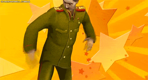 Смешная игровая анимация с танцующим Сталиным.