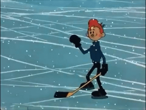 Гифка из мультфильма "Шайбу, шайбу".