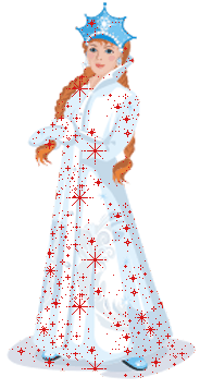 Снегурочка - Анимашка на телефон 240x320.