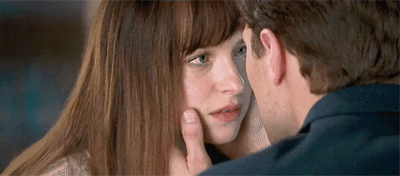 50 Оттенков серого Кристиан и Анастейша поцелуй, Анастейша и Кристиан гиф.