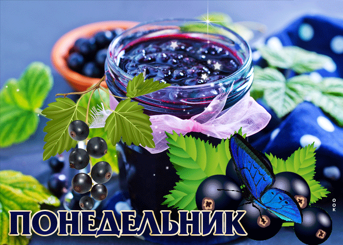 Зажигательная открытка с вареньем Понедельник Зажигательная открытка с вареньем Понедельник