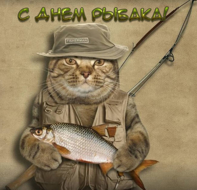 Представляем интересную подборку поздравлений с Днём рыбака, представленных в виде прикольных картинок. Представляем интересную подборку поздравлений с Днём рыбака, представленных в виде прикольных картинок.
