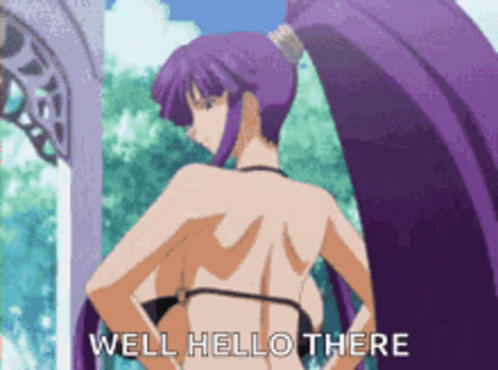 Гифка аниме в нижнем белье