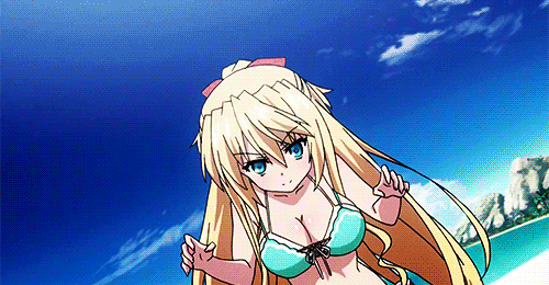 Аниме большие сиськи gif, Аниме большая грудь трясётся