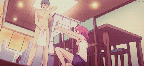 Гифка Аниме картинки в жанре Этти, сисястая девушка 18.