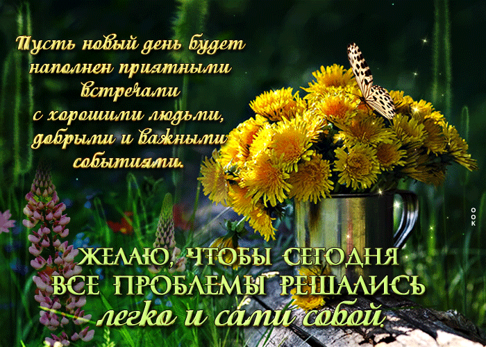 Гифка Желаю, чтобы сегодня все проблемы решались легко.