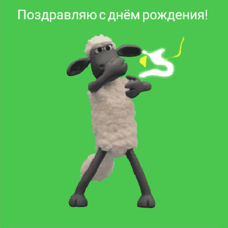 Веселые анимашки с днем рождения