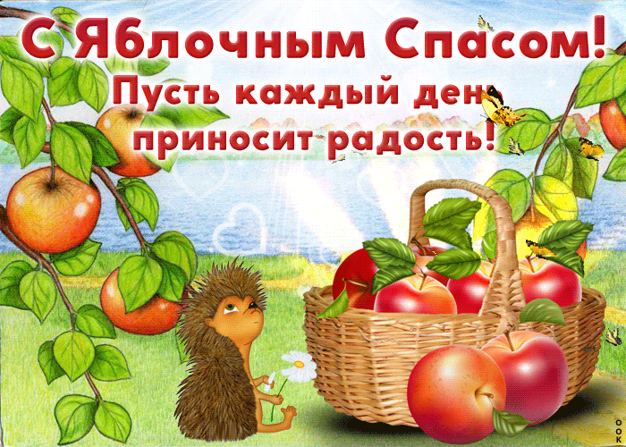 Гифка С яблочным спасом, пусть каждый день приносит радость. Гифка С яблочным спасом, пусть каждый день приносит радость.