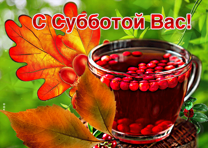 Осеняя Волшебная гиф-открытка С субботой вас. Осеняя Волшебная гиф-открытка С субботой вас.