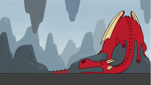  Анимированный дракон