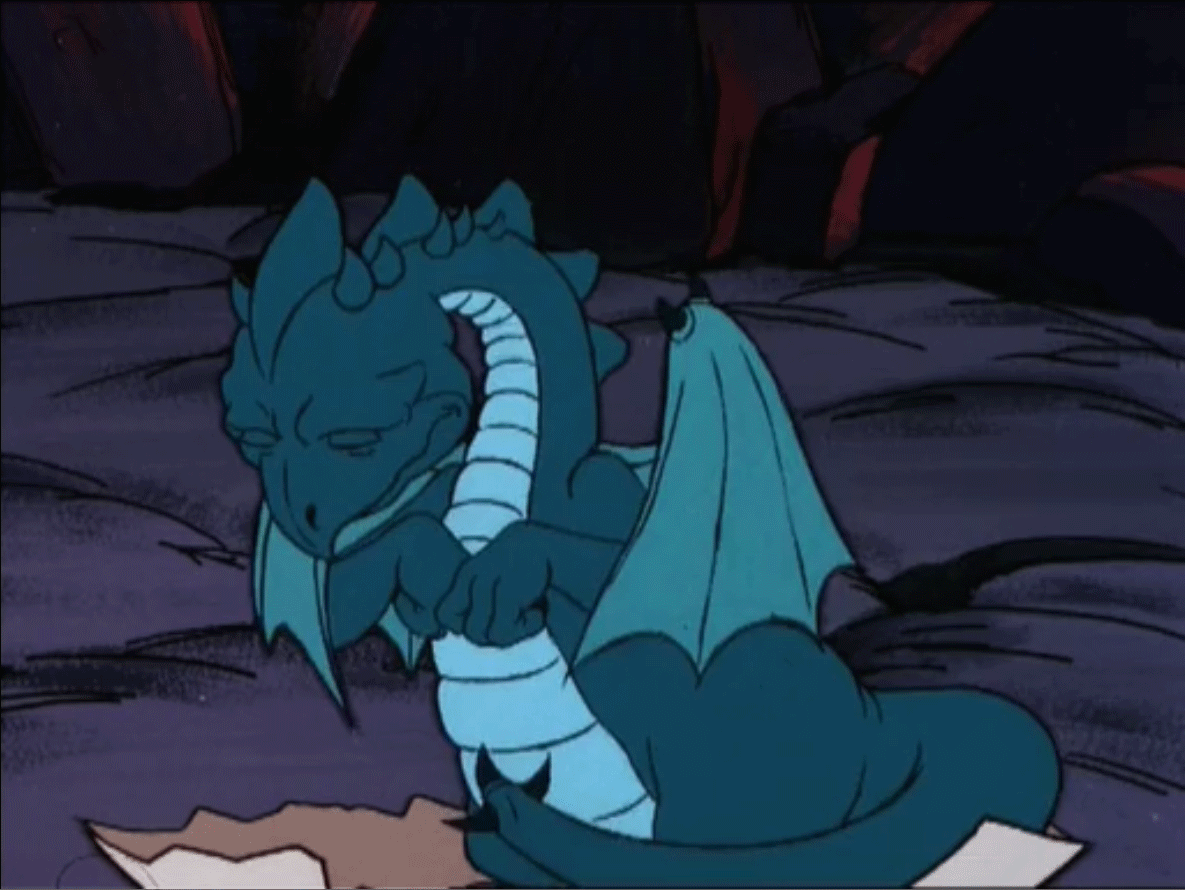 Грустный дракончик.