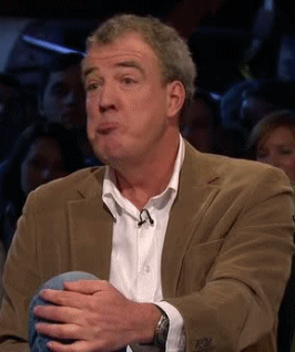 Gif картинка ведущий Топ Гир кивает в знак согласия.