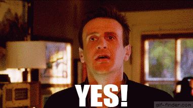 Анимация с надписью Yes.