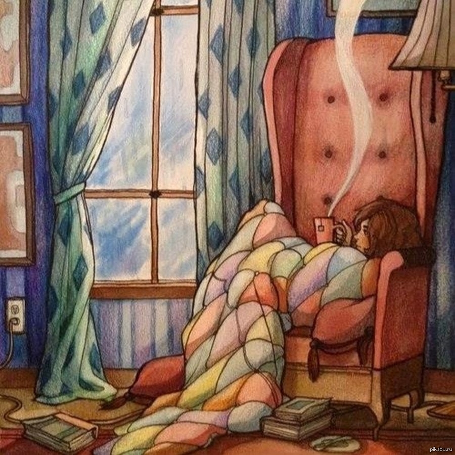 Открытки в день кутания в мягкие одеяла (и пледы)