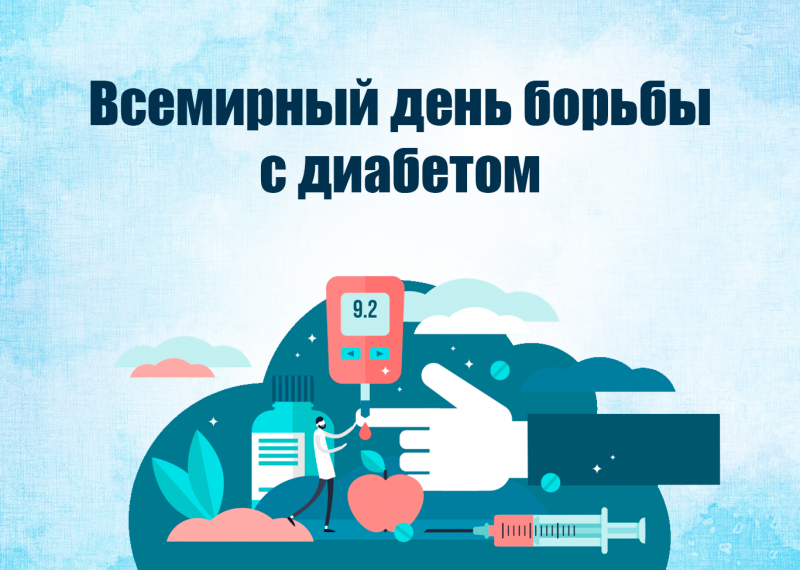 Красивые открытки с днём борьбы с Диабетом 14 Ноября 2023 - 2024