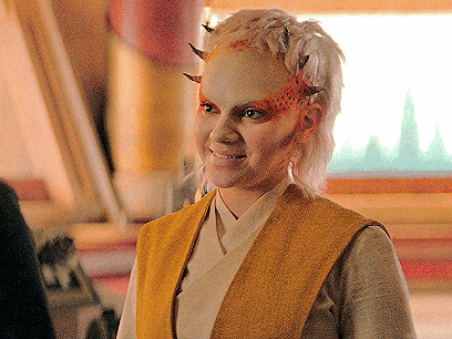 Анимация с Дафни Кин в роли Jecki Lon The Acolyte.