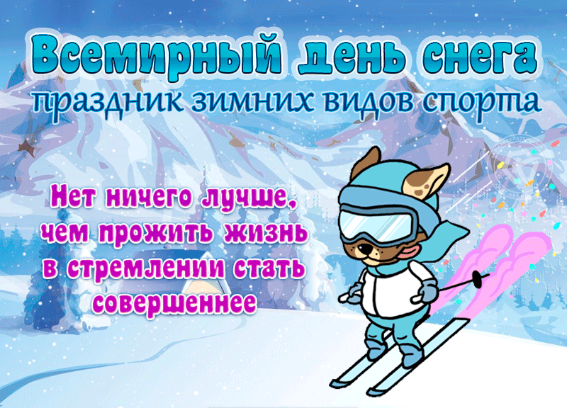 Классная зимняя анимация на всемирный день снега и праздник зимних видов спорта. Классная зимняя анимация на всемирный день снега и праздник зимних видов спорта.