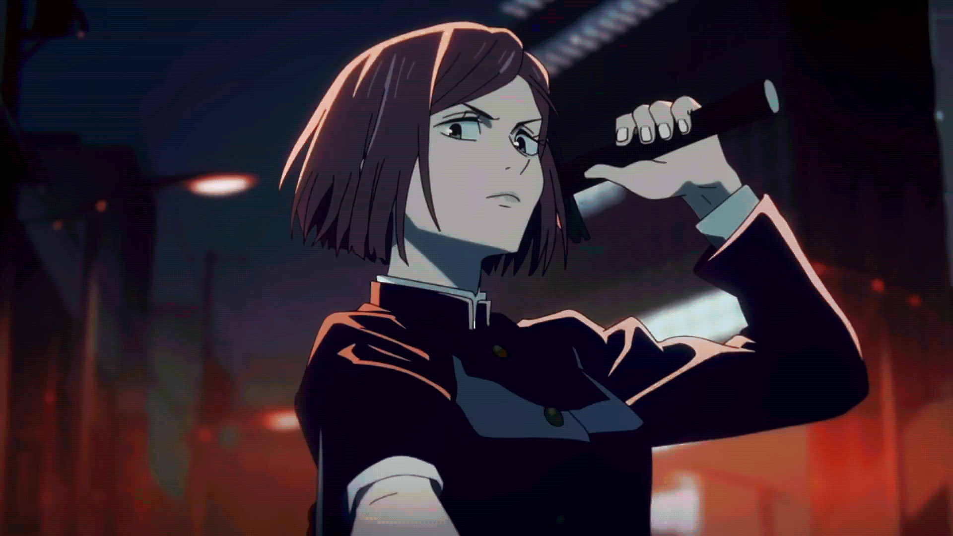 Анимация Кугисаки Нобара магическая битва. Анимация Кугисаки Нобара магическая битва.