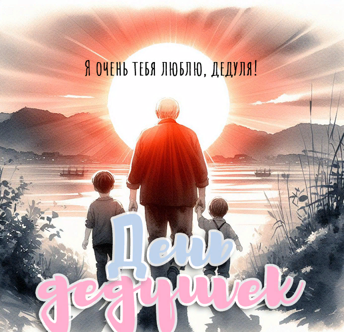 Я очень тебя люблю, дедуля! Я очень тебя люблю, дедуля!