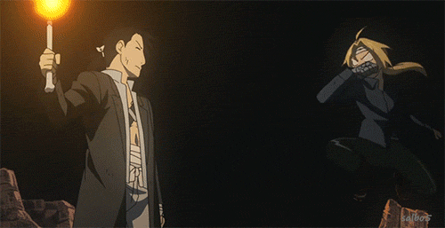 Стальной алхимик аниме бой gif. Стальной алхимик аниме бой gif.