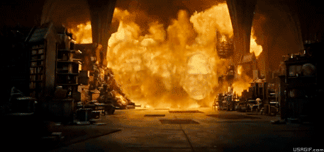 Супер эффектная анимация Огненный конец крестража.