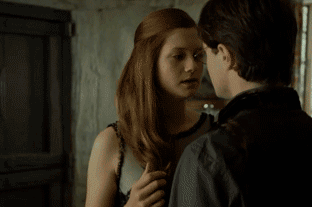 Эро анимация Волшебный первый поцелуй Джинни и Гарри.