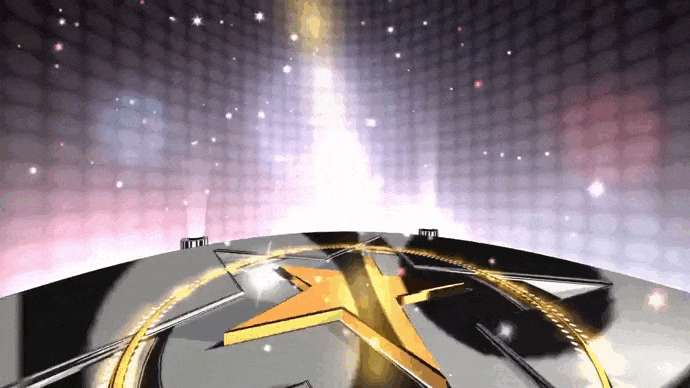 Блестящая гиф открытка футаж на 23 февраля.