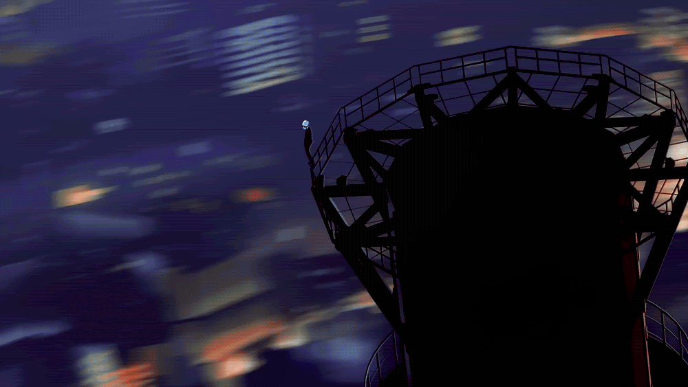 Анимация башни из Магическая битва Годжо Сатору.