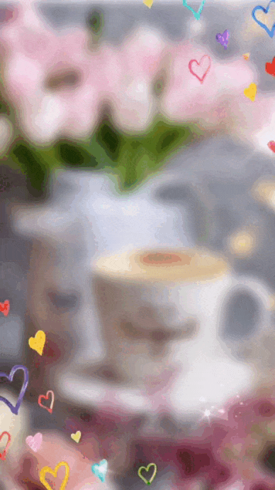 Новая гифка с днём женского счастья 21 февраля.