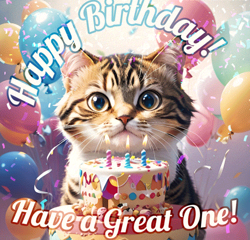 Новая гифка Милый кот с праздничным тортом. С днём рождения, пусть он будет отличным! Новая гифка Милый кот с праздничным тортом. С днём рождения, пусть он будет отличным!