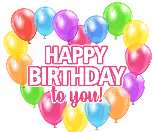 Анимационная открытка с воздушными шарами на прозрачном фоне и надписью "Happy Birthday". Анимационная открытка с воздушными шарами на прозрачном фоне и надписью "Happy Birthday".