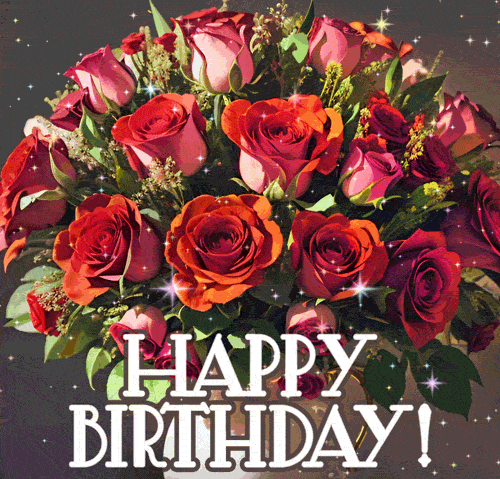 Мерцающая gif картинка тёмно-красные розы на чёрном фоне ко дню рождения для женщины. Мерцающая gif картинка тёмно-красные розы на чёрном фоне ко дню рождения для женщины.