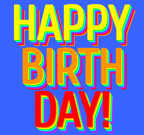 Завораживающая и гипнотизирующая анимированная радужная картинка с днём рождения "Happy Birthday". Завораживающая и гипнотизирующая анимированная радужная картинка с днём рождения "Happy Birthday".