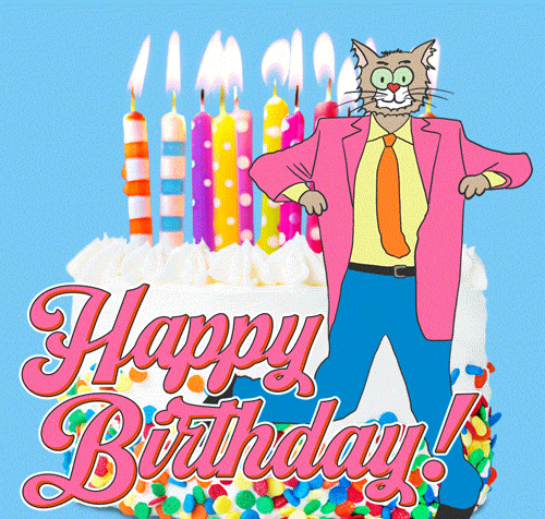 Смешная гифка с танцующим котом на день варенья. Смешная гифка с танцующим котом на день варенья.