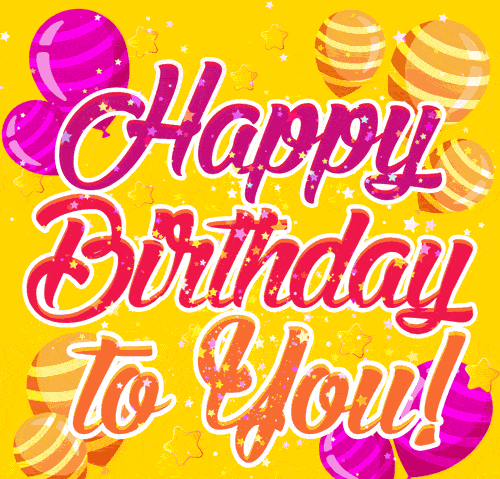 Мерцающая gif картинка с надписью "Happy Birthday". Мерцающая gif картинка с надписью "Happy Birthday".