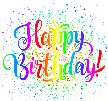 Анимация с разноцветными конфетти на прозрачном фоне и текстом "Happy Birthday". Анимация с разноцветными конфетти на прозрачном фоне и текстом "Happy Birthday".