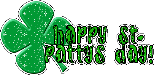 Гифка с надписью "happy St.Patrick's Day" на прозрачном фоне 17 Марта, 2024 года.