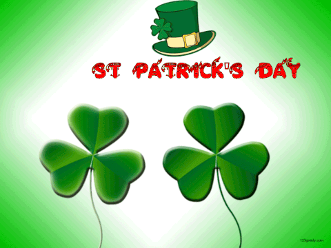 Оригинальная анимация 17 Марта день Святого Патрика.