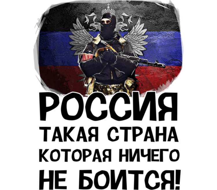 Крутая картинка "Россия такая страна, которая ничего не боится!".