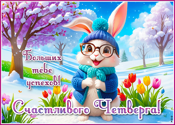 Самая красивая весенняя гифка с пожеланием больших успехов и счастливого четверга. Самая красивая весенняя гифка с пожеланием больших успехов и счастливого четверга.