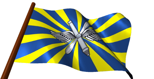 Анимация с флагом войск ПВО.