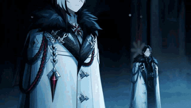 Прикольная аниме гифка с Арлекино из Геншин Импакт.