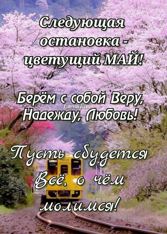 Следующая остановка - цветущий Май. Следующая остановка - цветущий Май.