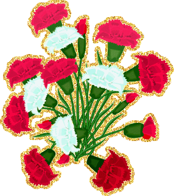 Мерцающая gif картинка с букетом гвоздик для любимой. Мерцающая gif картинка с букетом гвоздик для любимой.