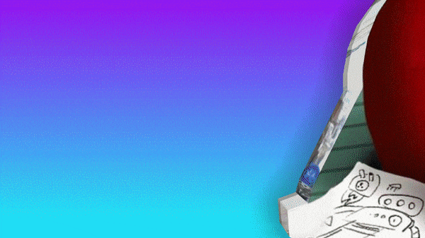 Эффектная 3д гифка с юмором для того, чтобы поздравить фрилансера с праздником.